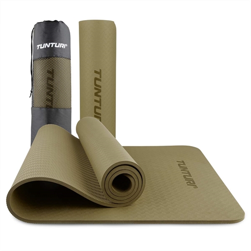Tunturi 8 mm Yogamatta – Army Grön