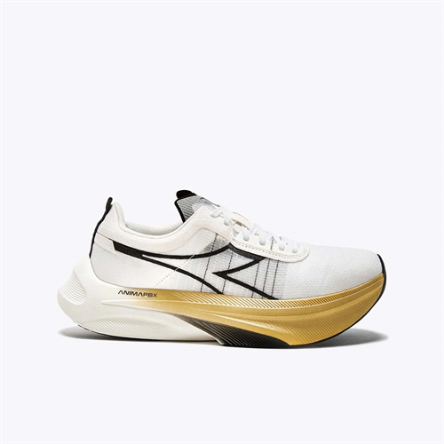 Diadora Gara Carbon Löparskor - Vit/Svart/Guld