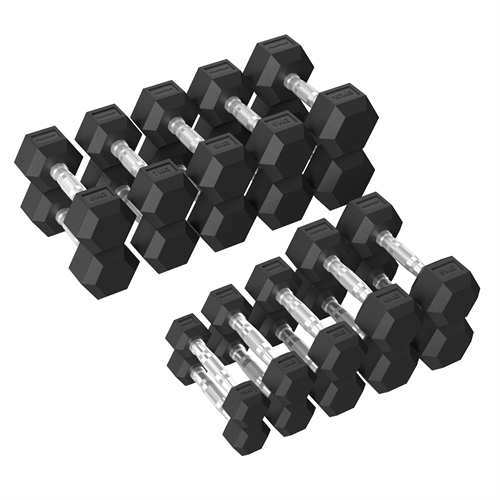 Tunturi Platinum Hex Hantelset - 2,5-20 kg