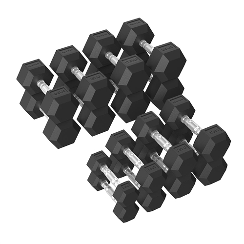 Tunturi Platinum Hex Hantelset - 2,5-20 kg