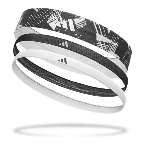 Adidas 3-pack Hårband - Graphic Black