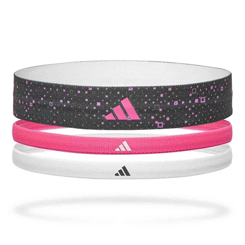 Adidas Hårband Smal/Bred - Rosa - 3 st.