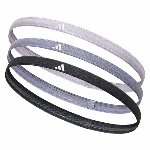 Adidas 3-pack Hårband - Silver/Lila/Svart