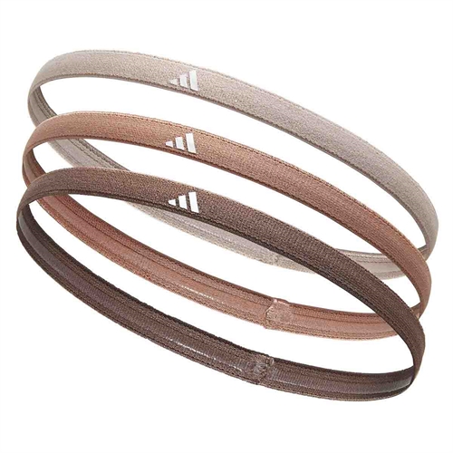 Adidas 3-pack Hårband - Taupe/Clay/Earth