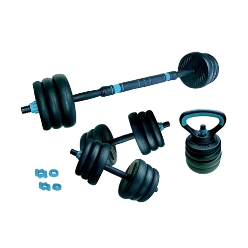 ASG Justerbart Viktsats – 20 kg. Sort/Petrol