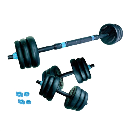 ASG Justerbart Viktset 15 kg. - Svart/Petrol