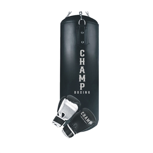 Champ Junior Boxningsset - 15 kg - Svart/Silver