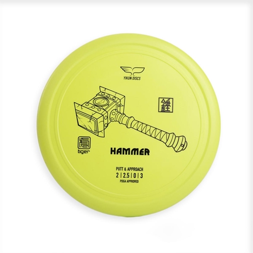 Yikun Discgolf Putter HAMMER - Tiger Line