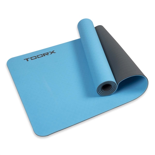 Toorx Pro Yogamatta - 6 mm (Blå/Grå)