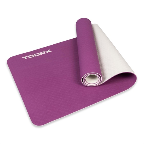Toorx Pro Yogamatta - 6 mm (Lila / Grå)