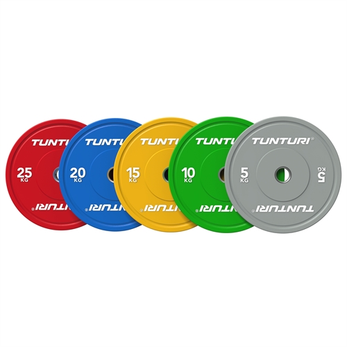 Tunturi Platinum Color Bumperplates - 5-25 kg