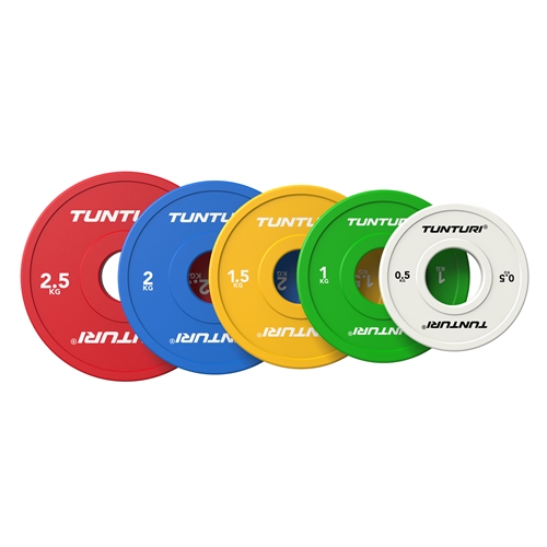 Tunturi Platinum Fractional Viktskivor - 0,5-2,5 kg
