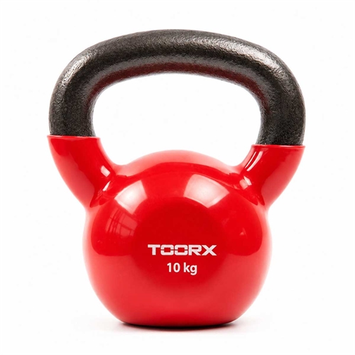 Toorx Vinyl Kettlebell - 10 kg - Röd