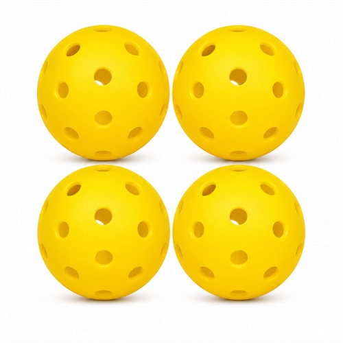 ASG Pro Utomhus Pickleballbollar - Gul - 4 st.