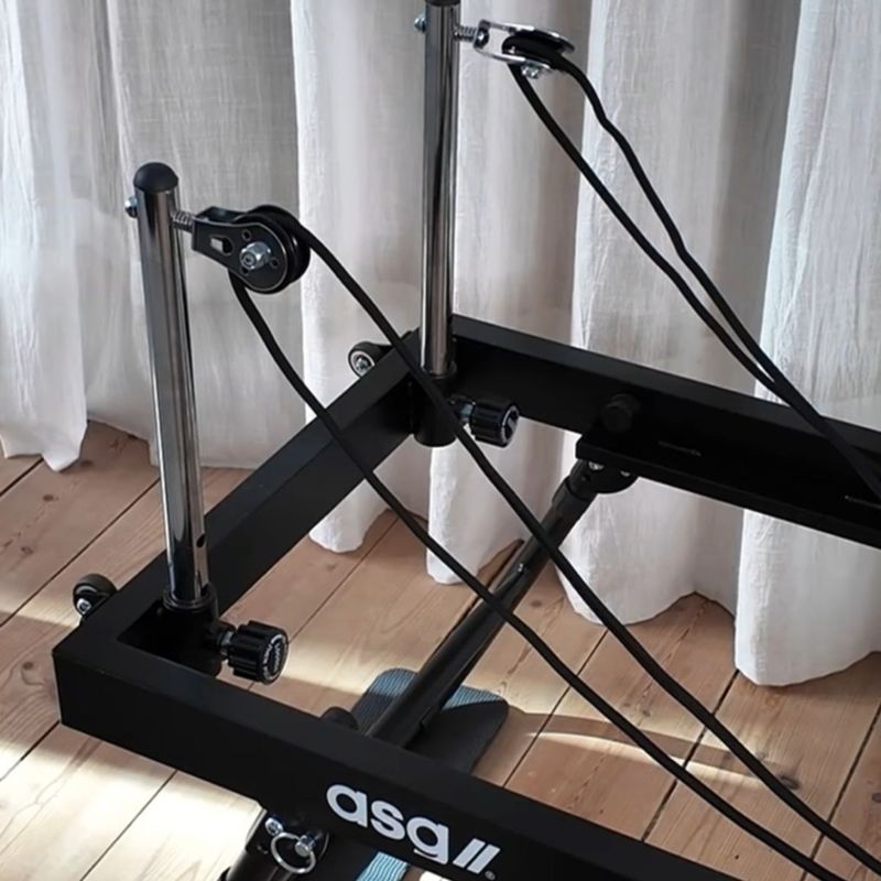 Reformer pilates-maskinens wiresystem
