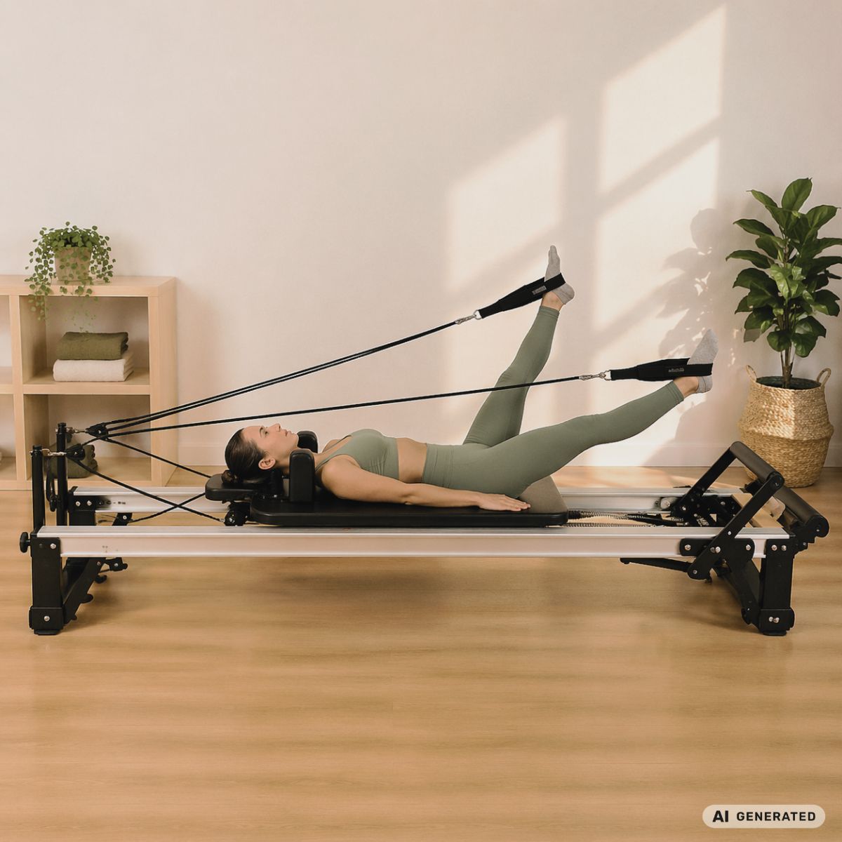 Leg circles reformer