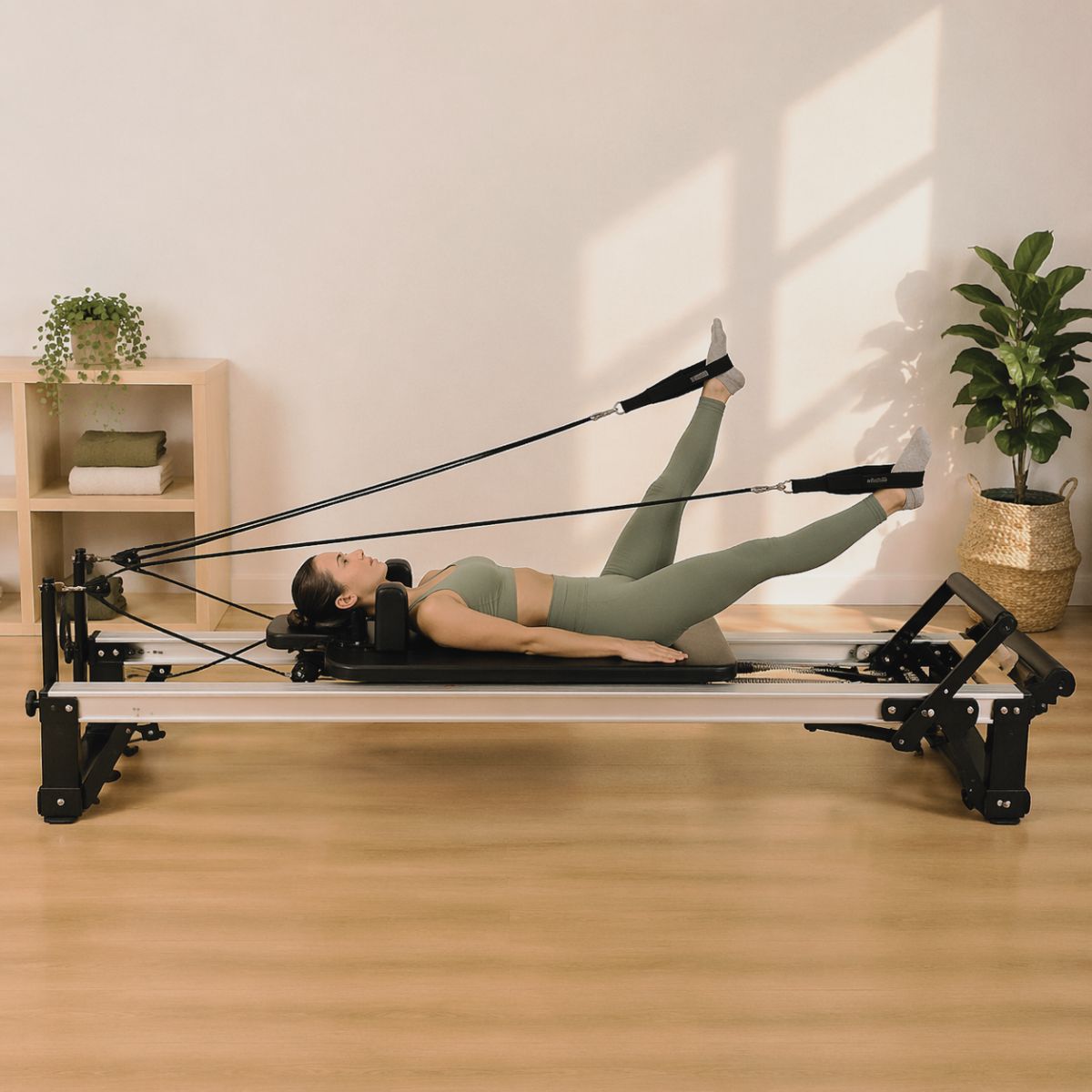 Leg circles reformer