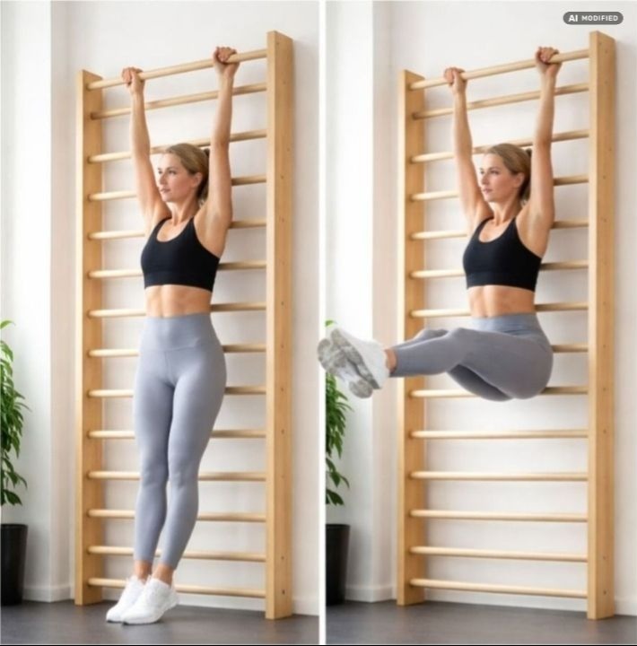 Leg raises på ribbstol