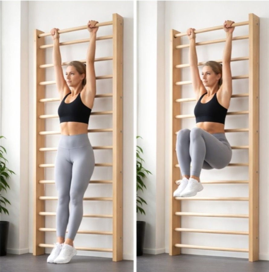 Knee ups på ribbstol