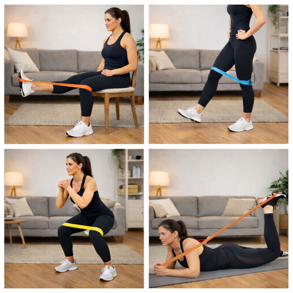 knäövningar med band