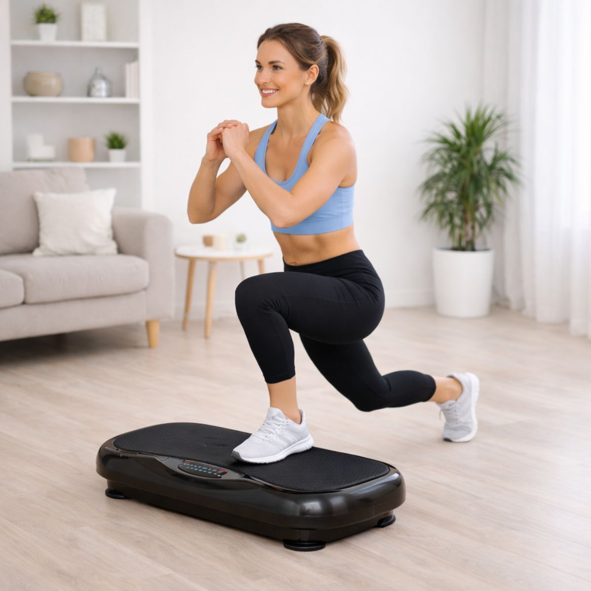 Lunges på vibrationstränare