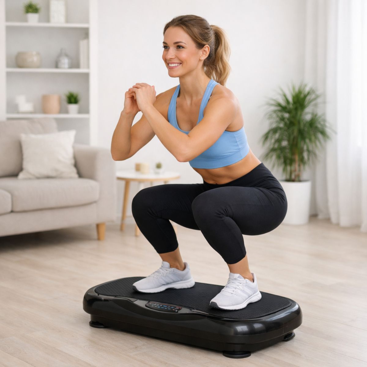 Squats på vibrationstränare