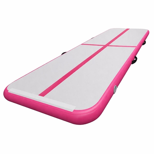 ASG Airtrack – 400 x 100 x 20 cm – Pink/Grå 