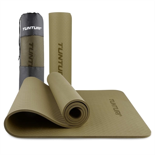 Tunturi 8 mm Yogamatta – Army Grön